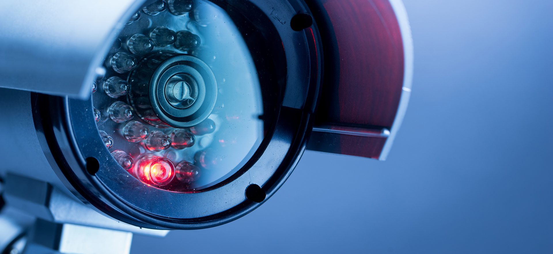 Security CCTV camera in office building
